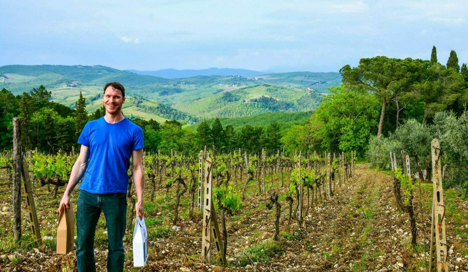 Ryan in Tuscany Winery
