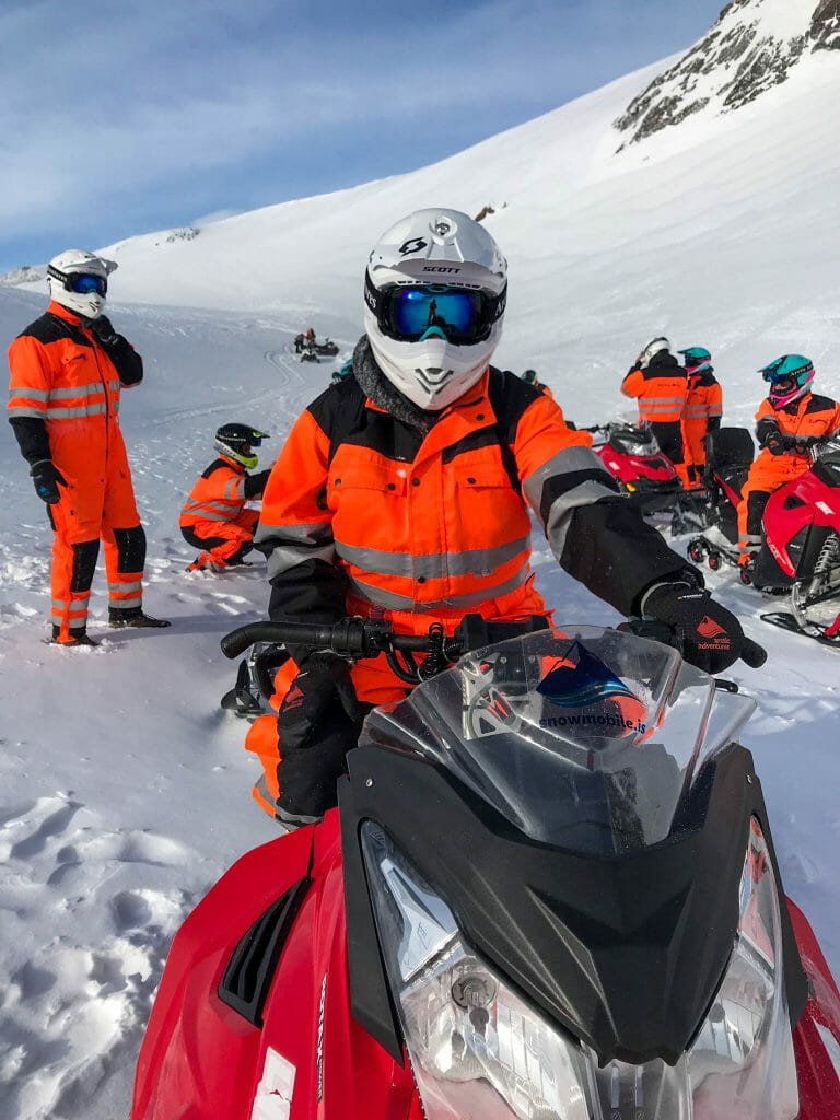 Joelle snowmobiling