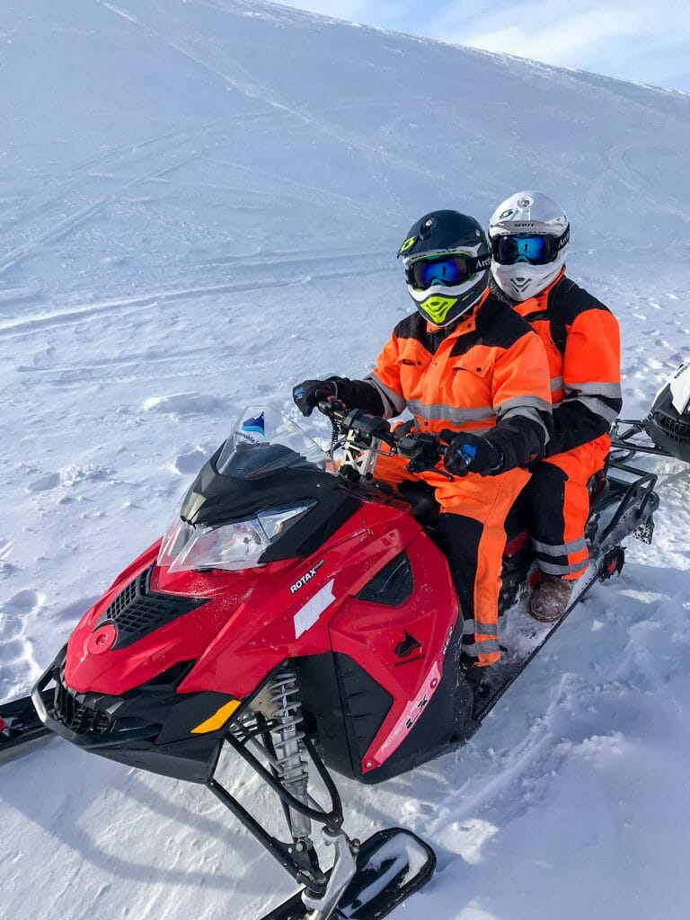 Snowmobiling in Iceland