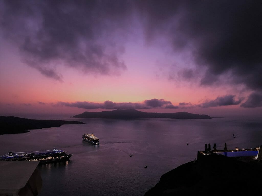 Fira, Greece Sunset