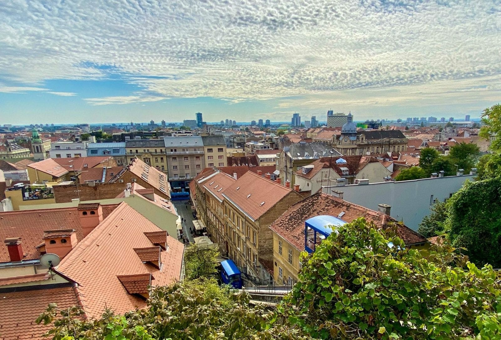 Zagreb view from Upper town Croatia