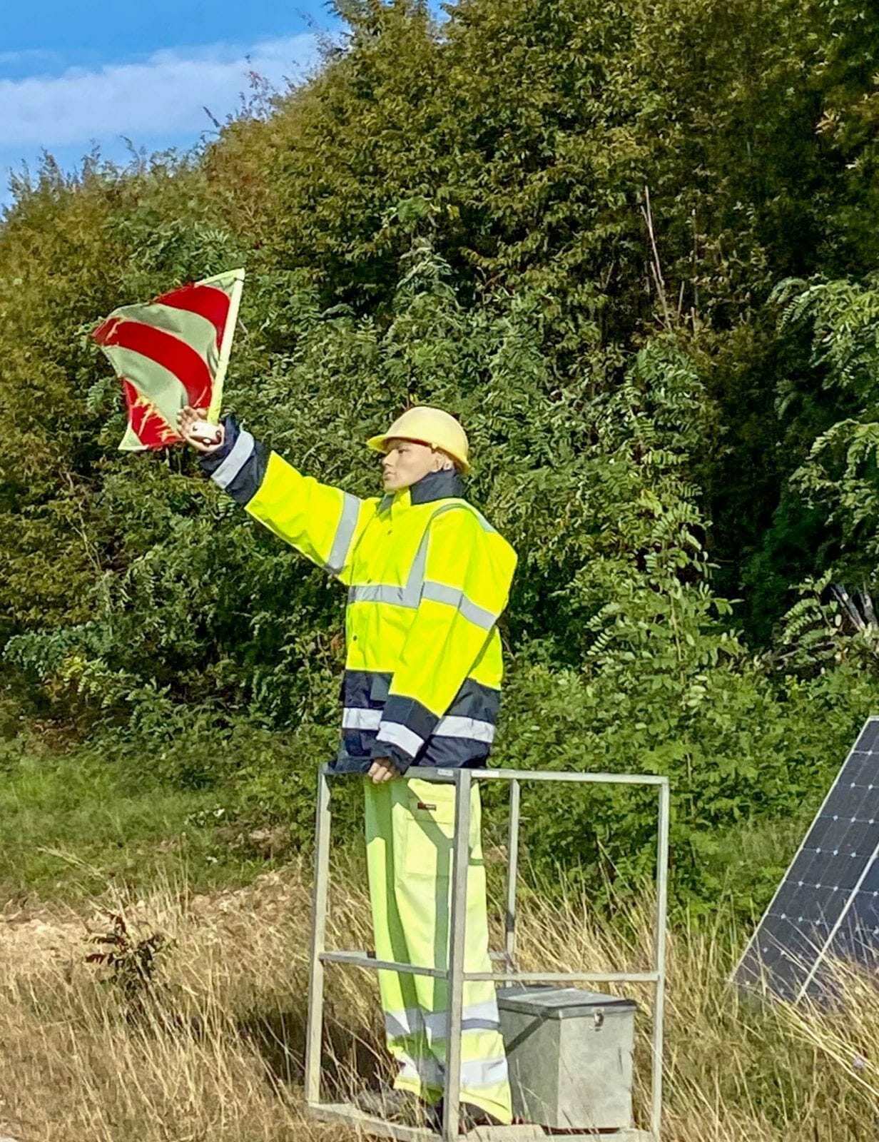 Mechanical flaggers in Croatia's construction zones