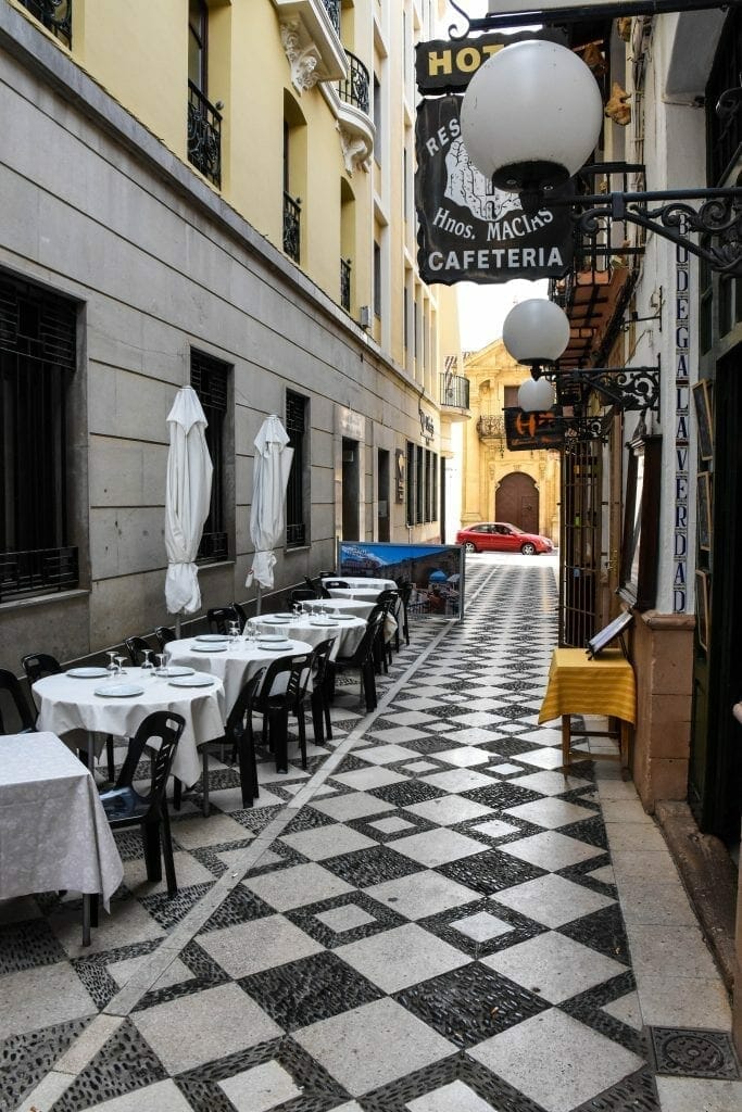 Street of restaurants
