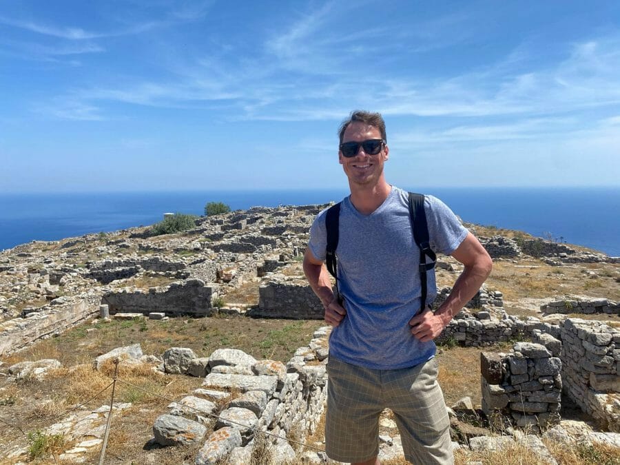 Ryan in Santorini