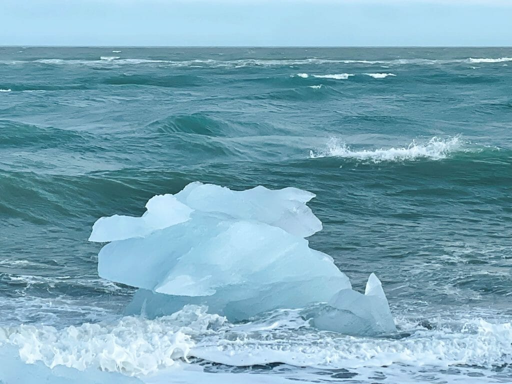 Glacier in the water