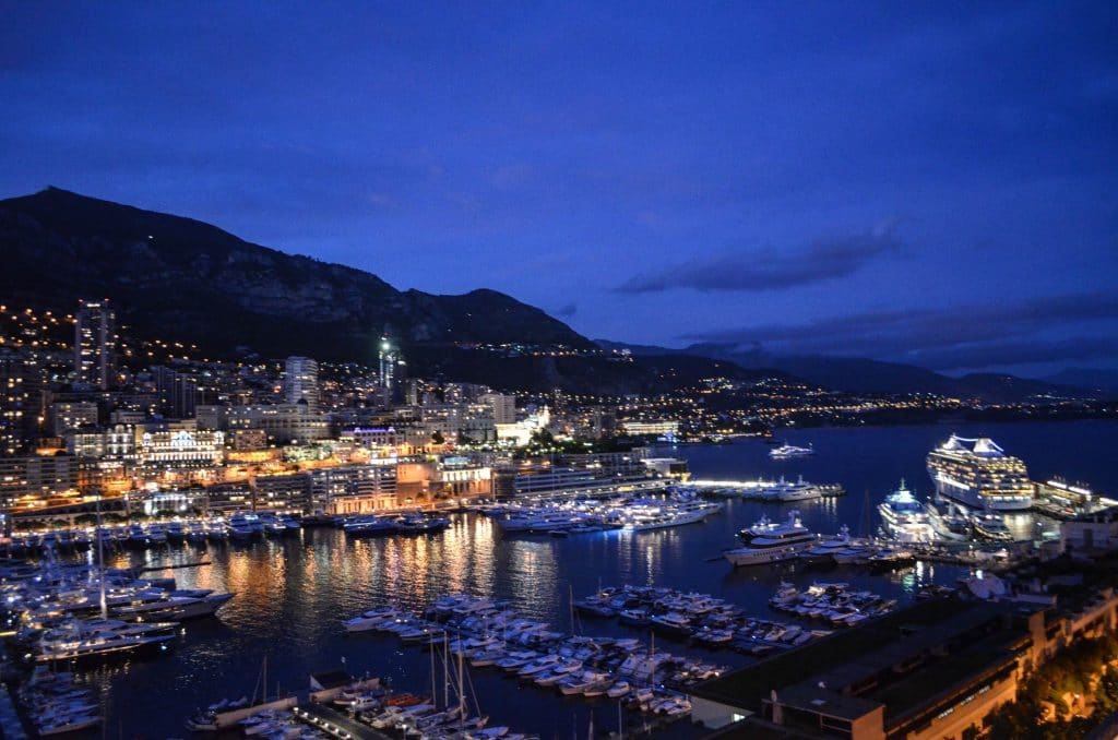 night time in Monaco