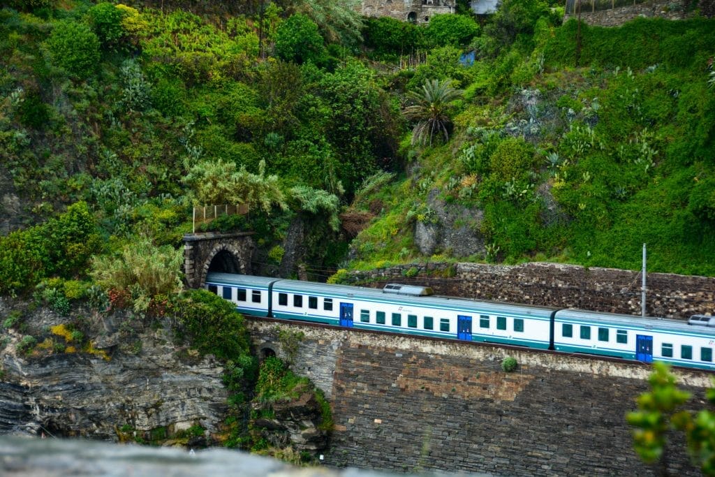 Train in Riomaggiore