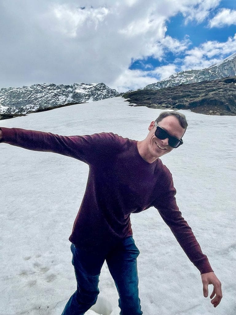 Ryan in the snow