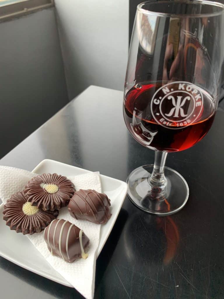 Port and chocolate