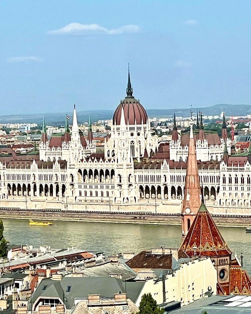 Budapest view from Castle Hill