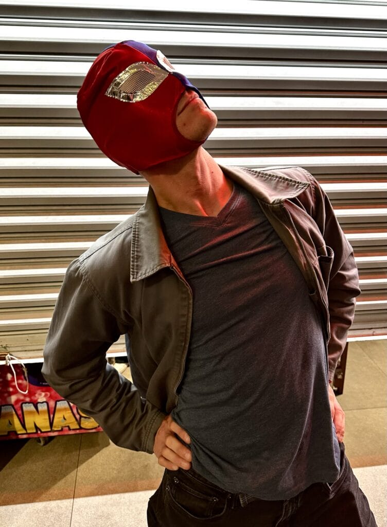 Ryan in the Lucho Loco mask out tour gave us