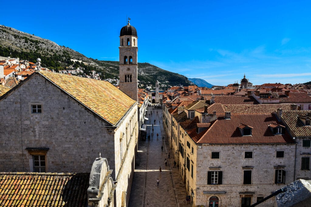 Streets of Dubrovnk from above