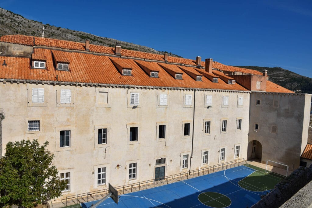A school along the Dubrovnik Wall Walk