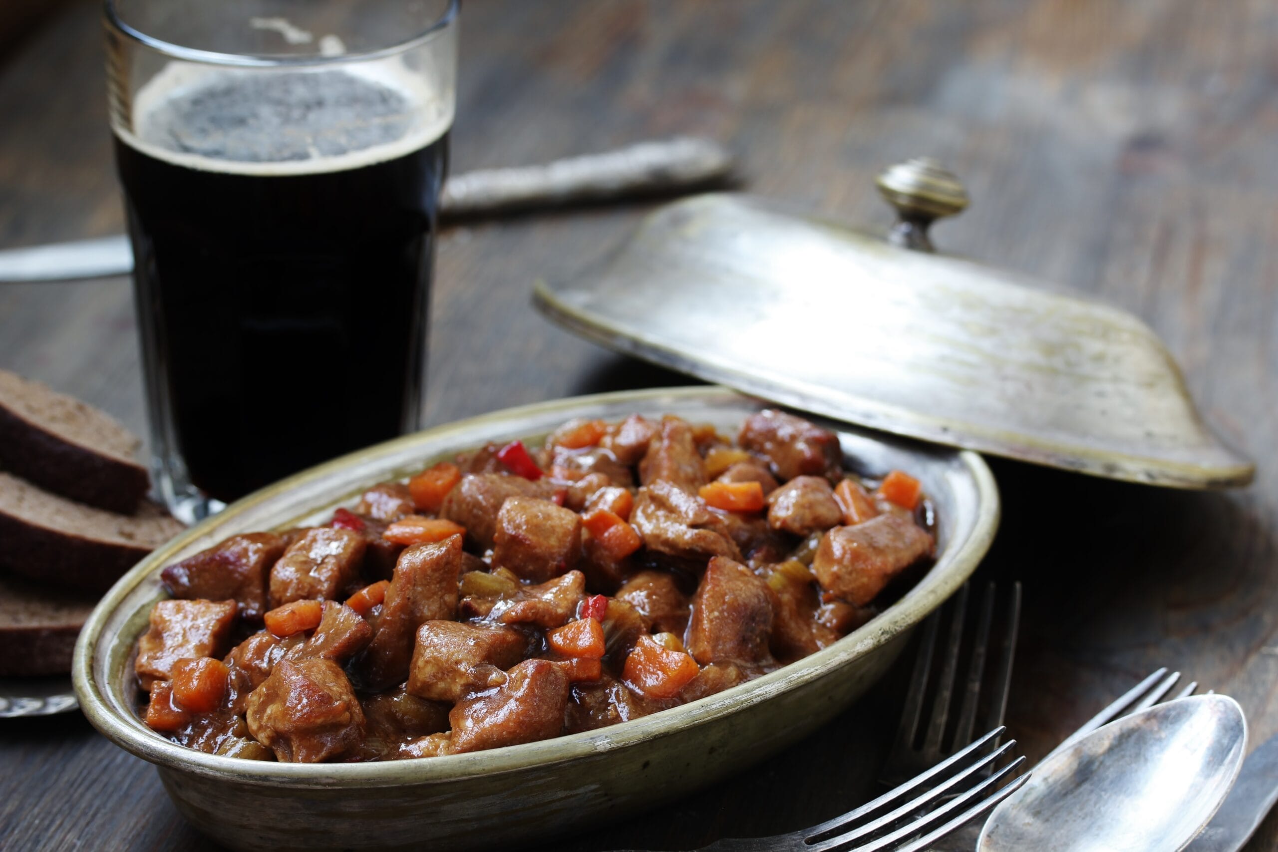 Traditional Irish Stew. an Irish dish for St. Patrick's Day. ste