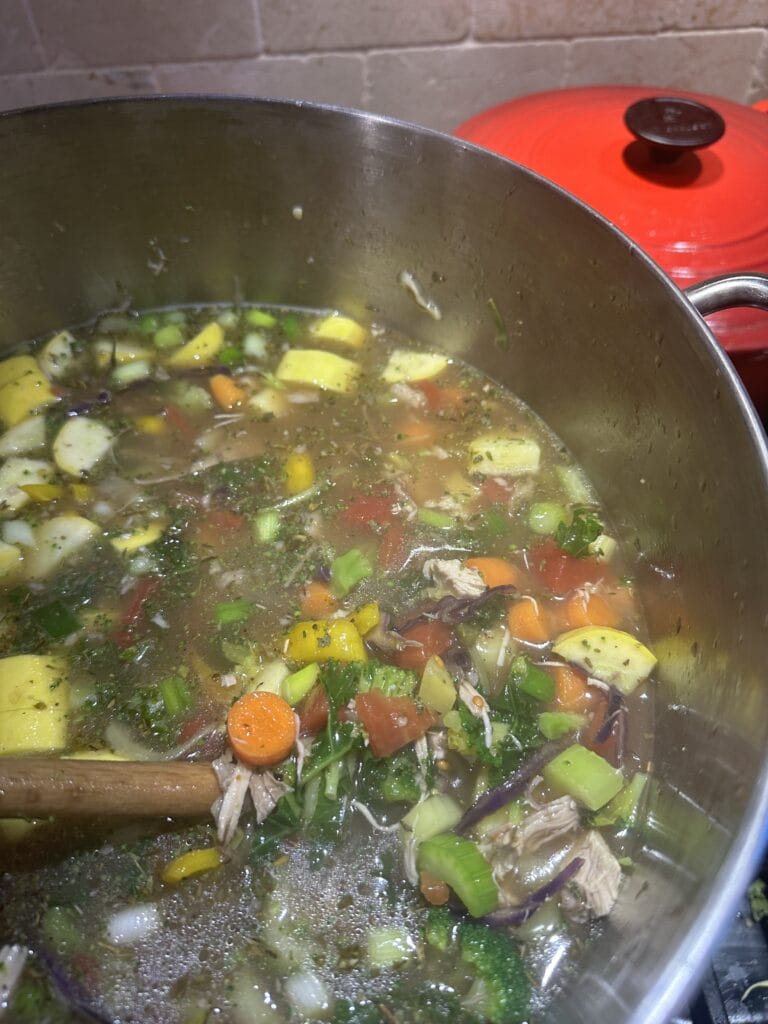Hearty Turkey Frame Soup, Hearty Turkey Frame Soup