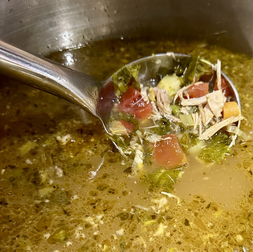 Hearty Turkey Frame Soup, Hearty Turkey Frame Soup