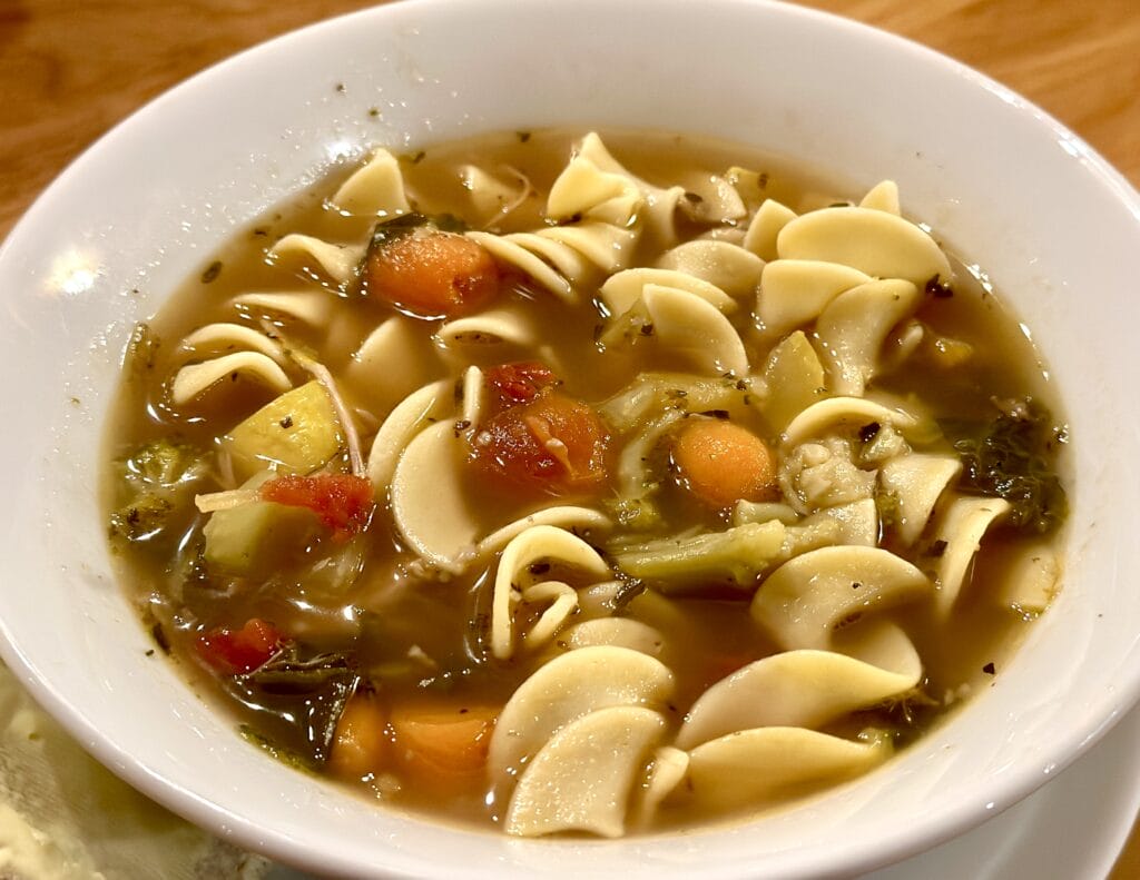 Hearty Turkey Frame Soup, Hearty Turkey Frame Soup