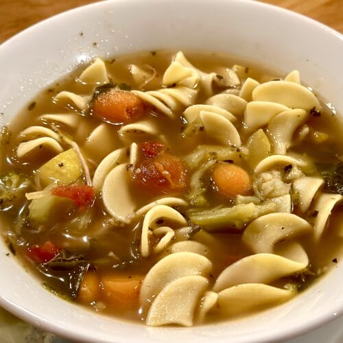 Hearty Turkey Frame Soup, Hearty Turkey Frame Soup