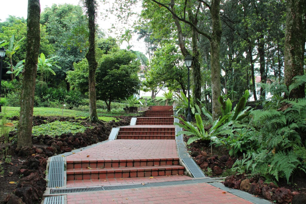 fort canning park in singapore