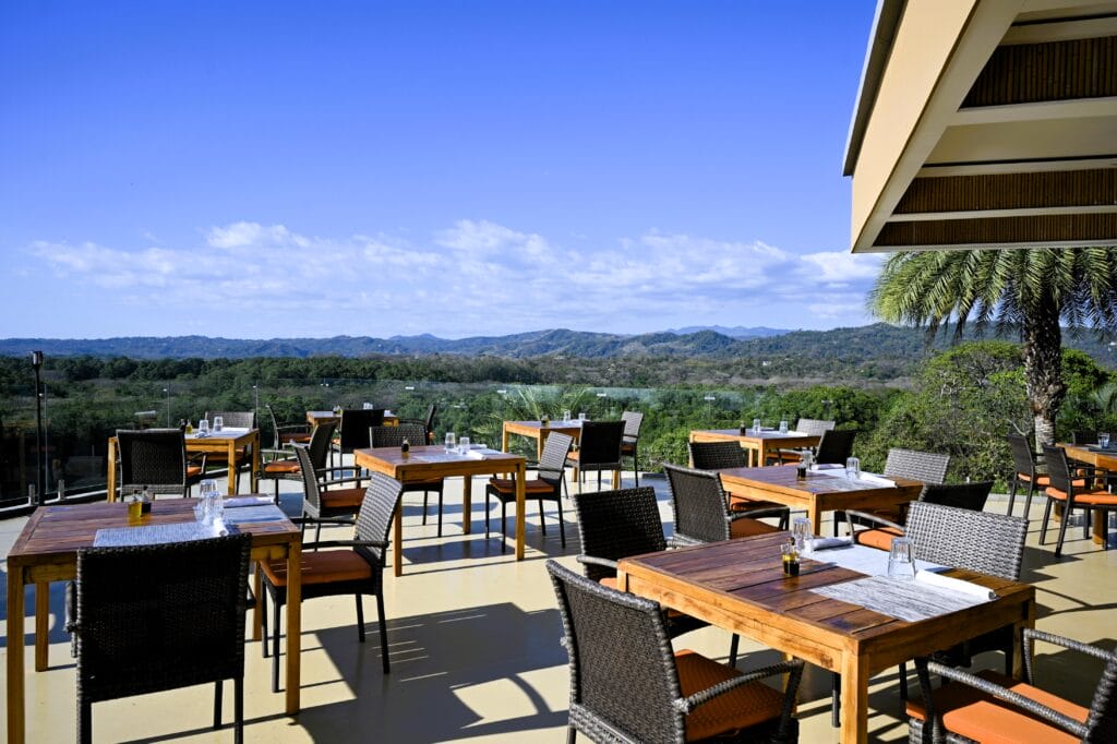 Restaurant at breakfast