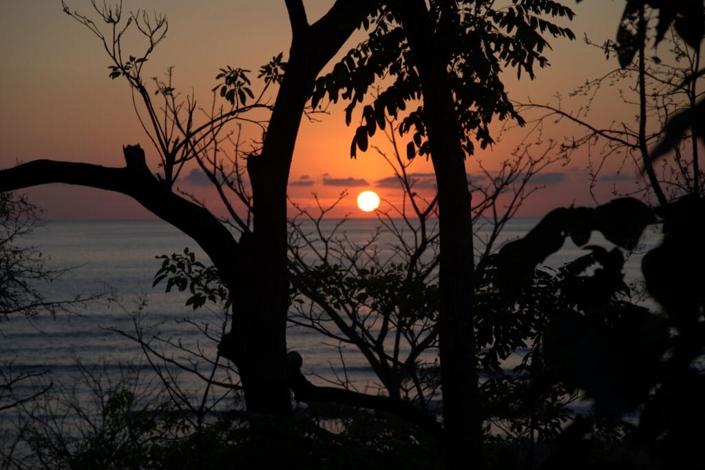 Sunset from our balcony