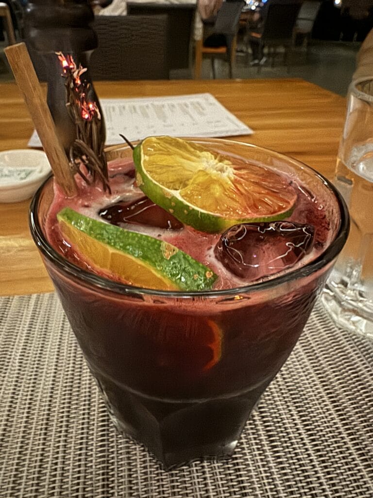 Mezcal cocktail