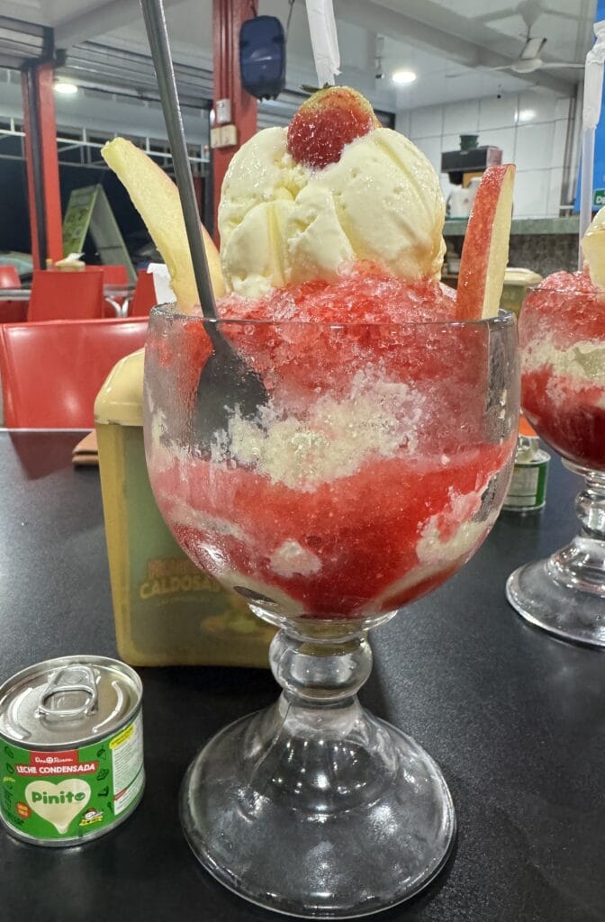 Incredible ice cream our driver recommended in Costa Rica