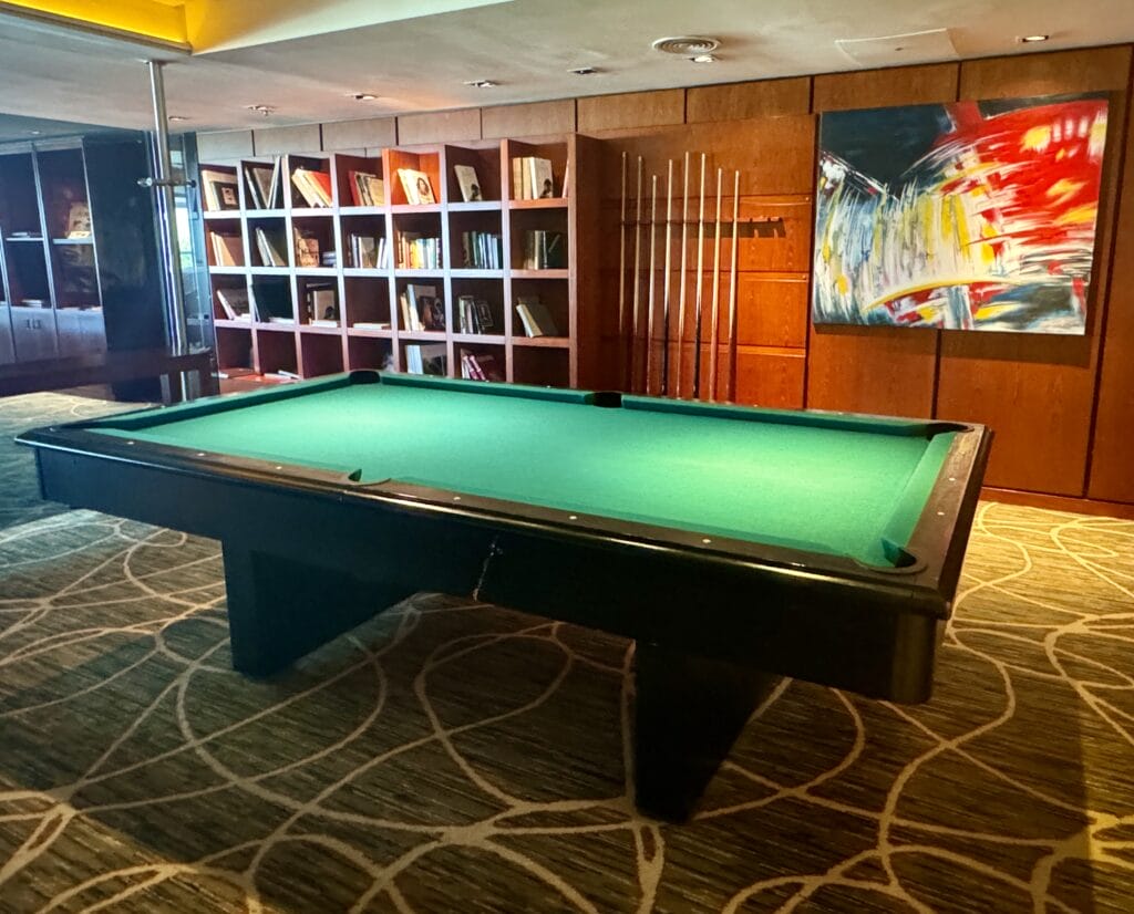 Pool table at the Hilton Buenos Aires