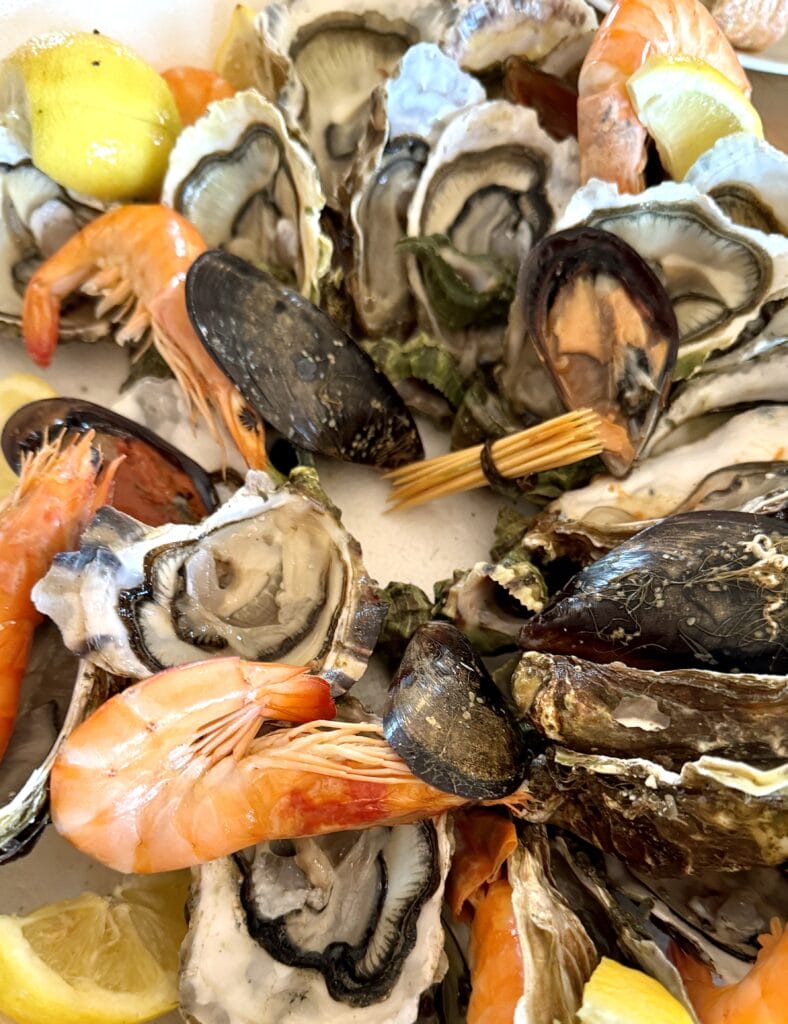 Seafood to pair with wine at Mas Olivier Winery