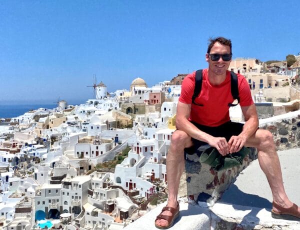 Ryan in Santorini
