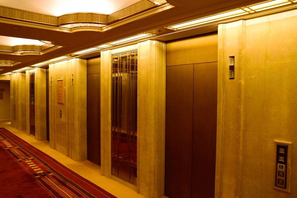 Hotel elevators