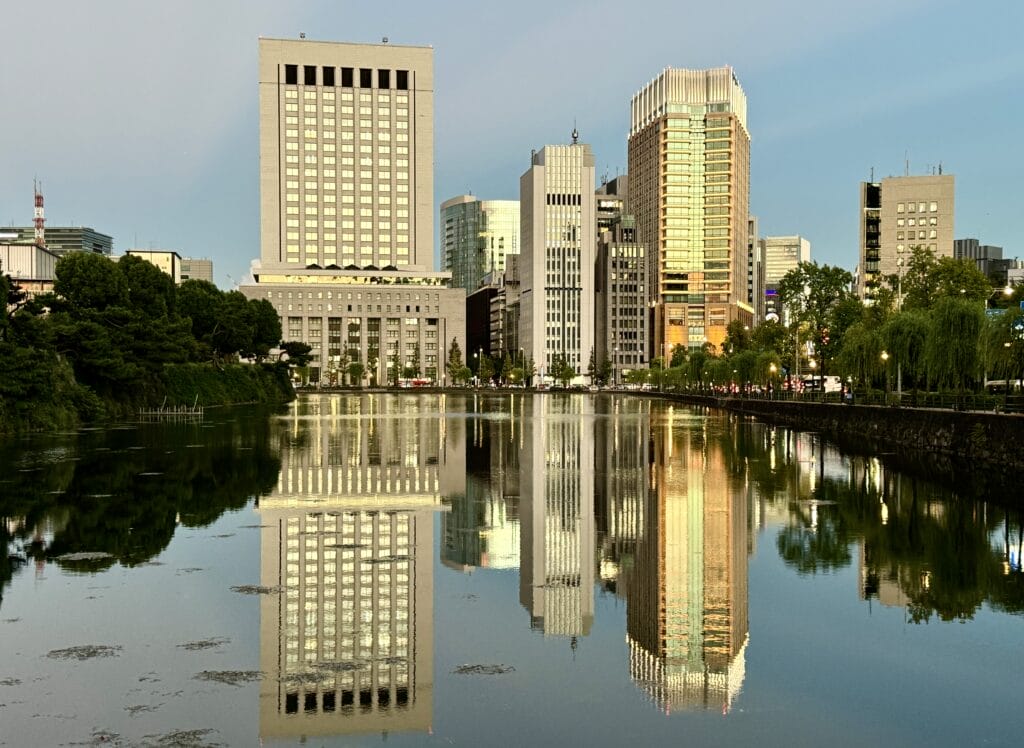 Tokyo cityscape by Imperial Palace