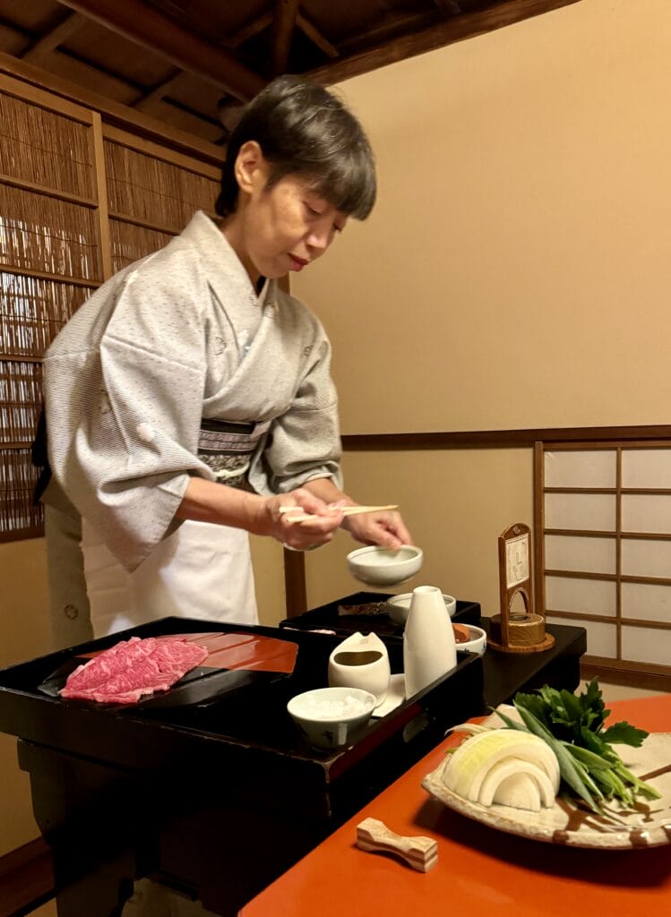 Dinner in Kyoto