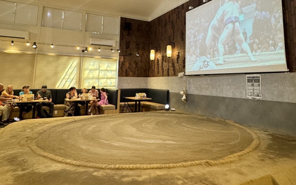Sumo wrestling ring