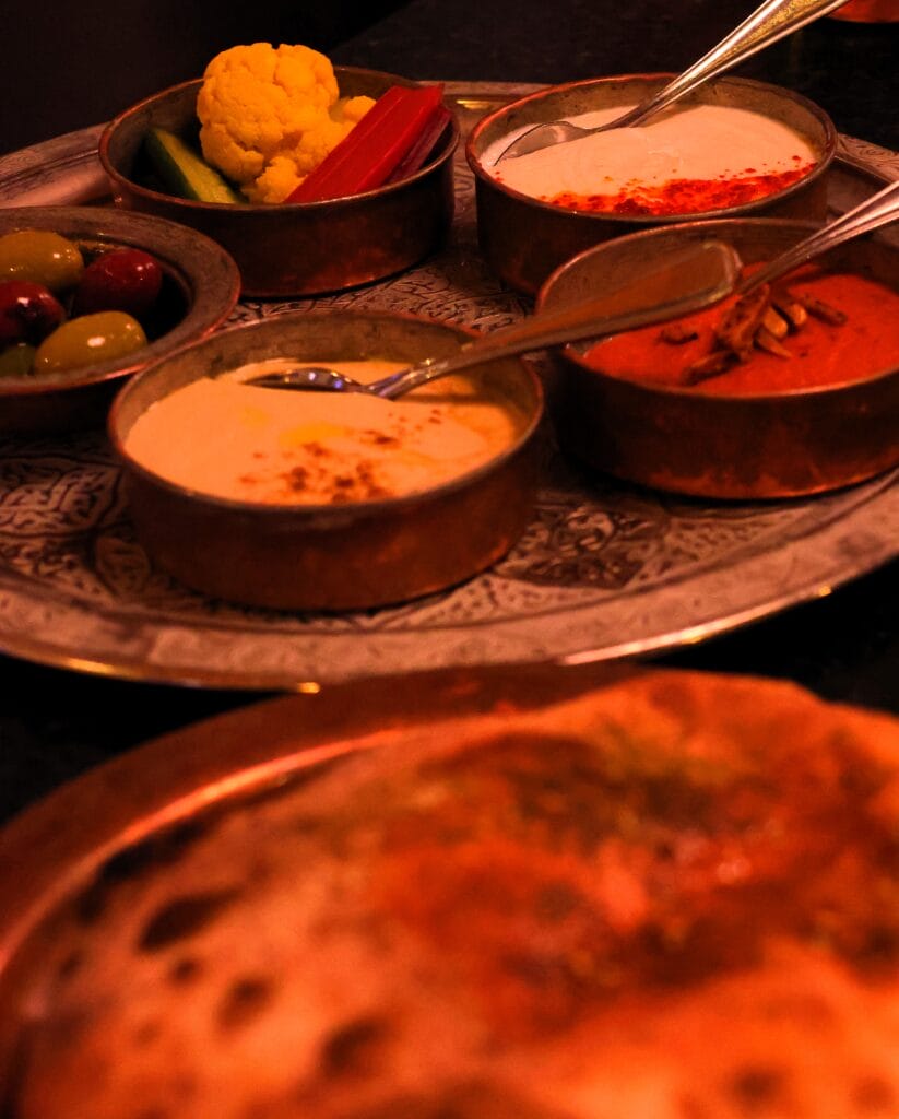 Breaking bread dish at Dalida