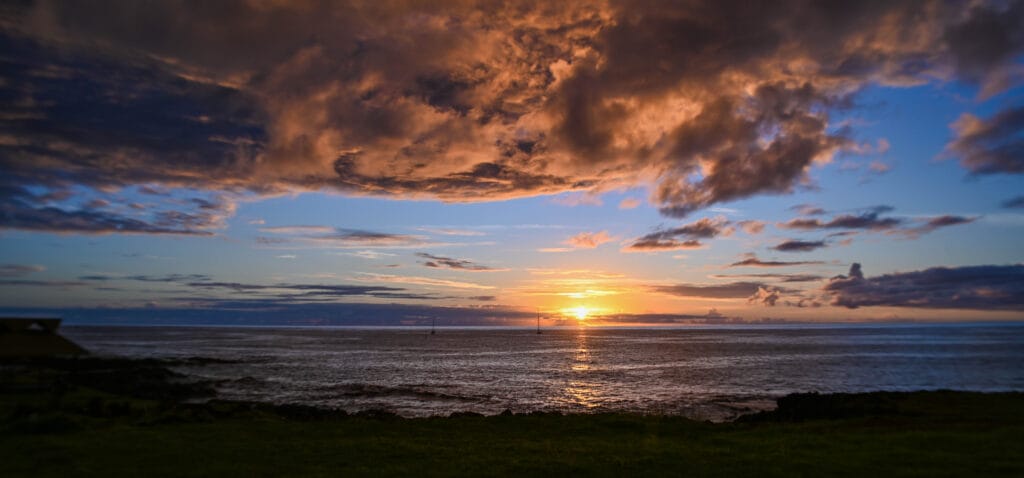 Sunset Easter Island