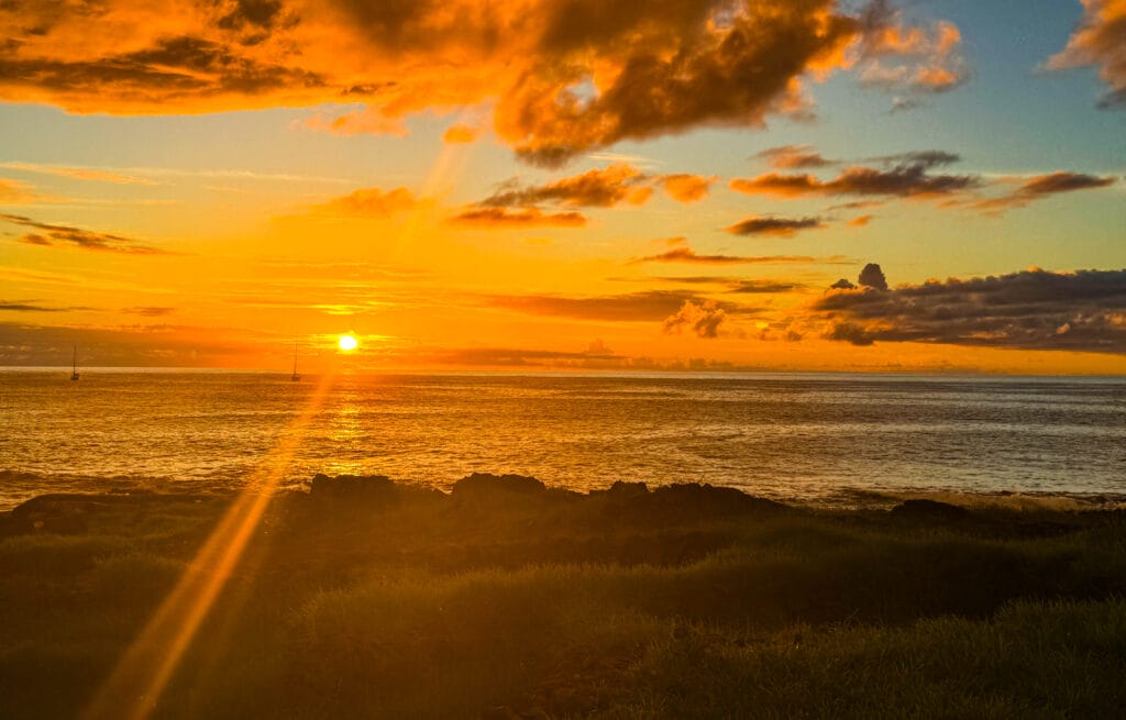 Sunset Easter Island