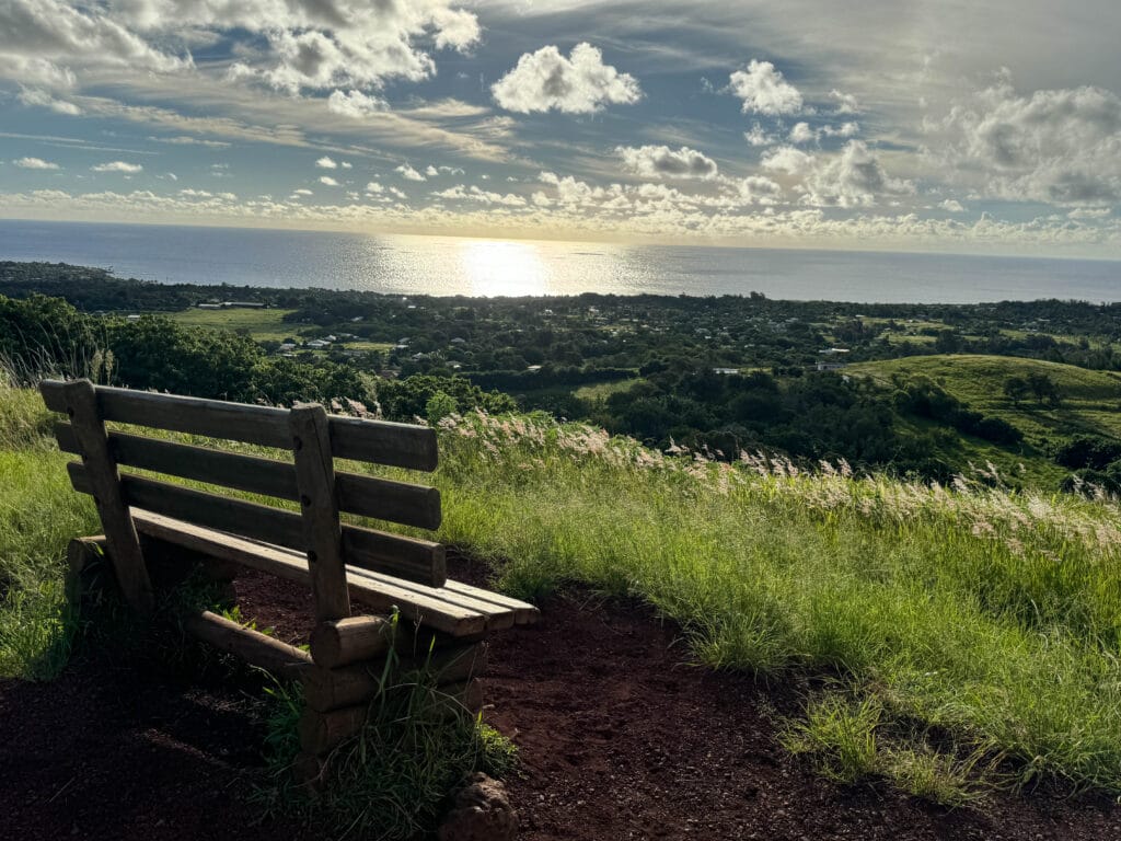 sunset on Easter island