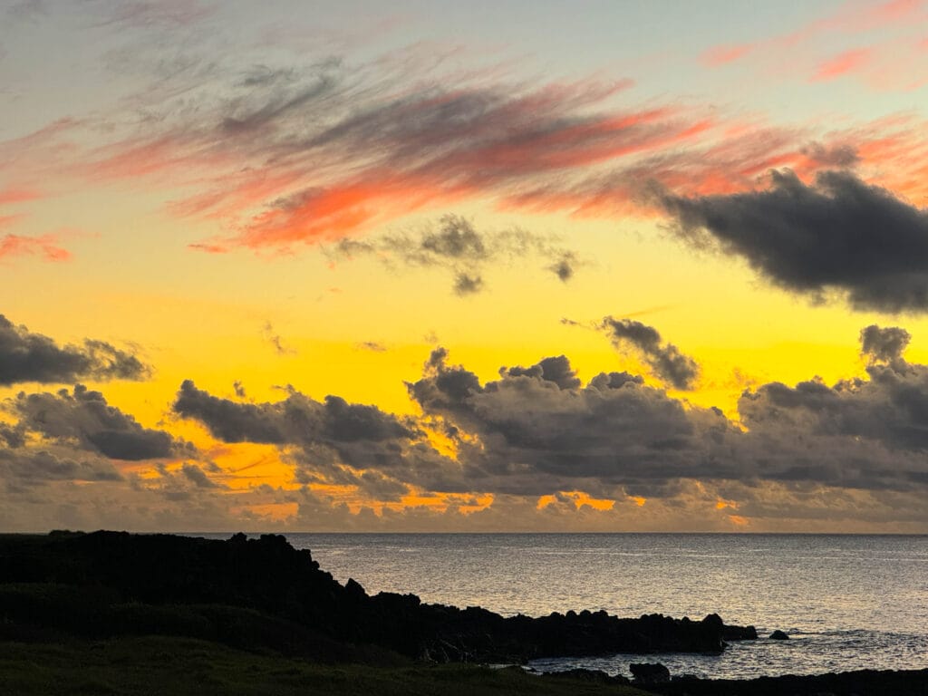 Sunset Easter Island