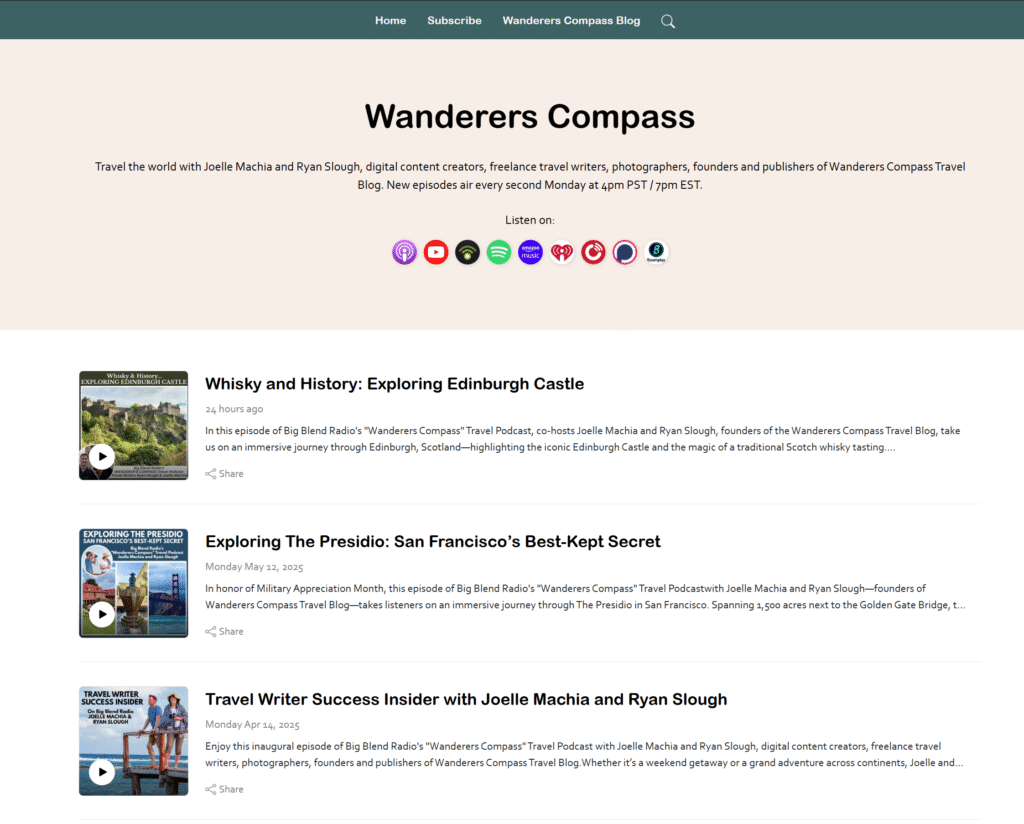 Wanderers Compass Podcasts, Welcome to the Wanderers Compass Podcast Channel