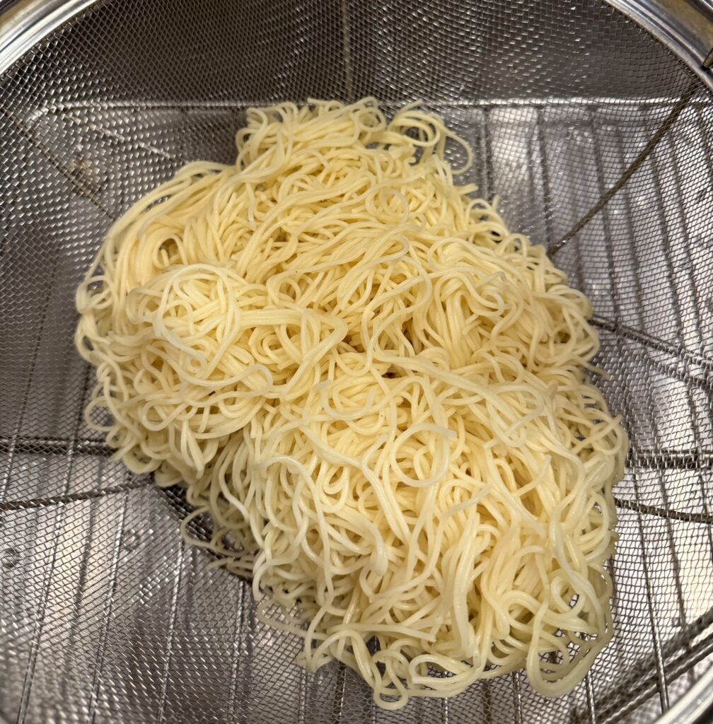 Asian capellini salad, Sesame Capellini with Sweet Peppers and Scallions