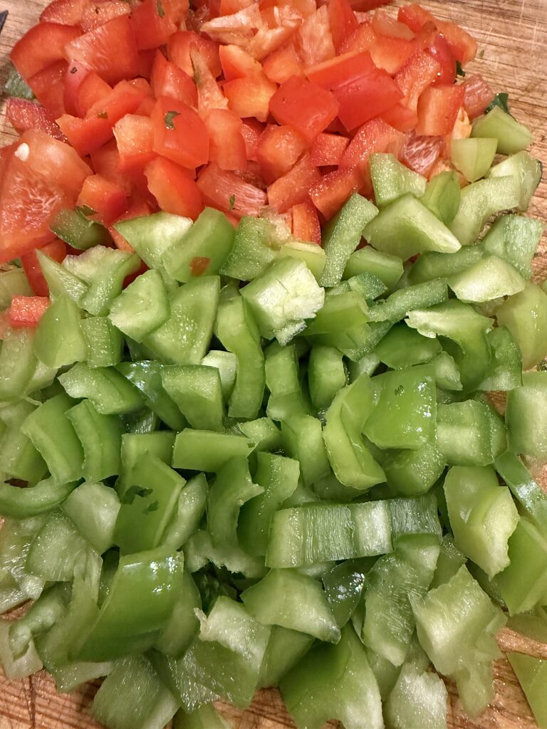 Asian capellini salad, Sesame Capellini with Sweet Peppers and Scallions