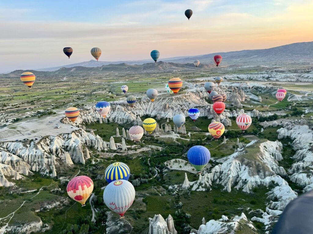 Balloons from above