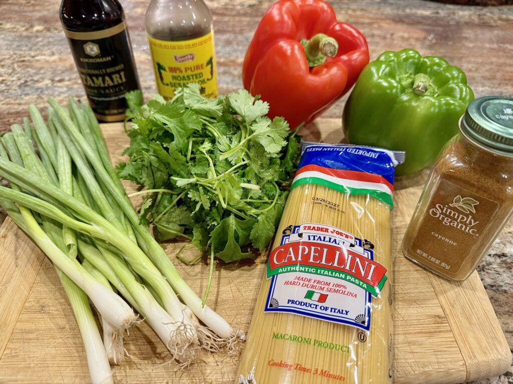 Asian capellini salad
