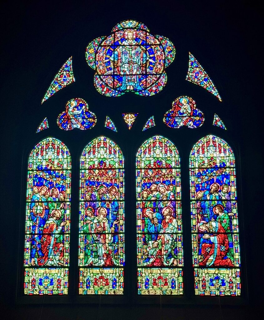 Stained glass church windows
