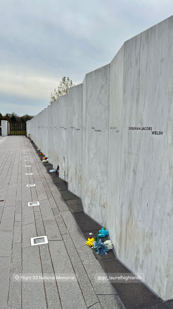 Memorial Wall at Flight 93 Site Laurel Highlands