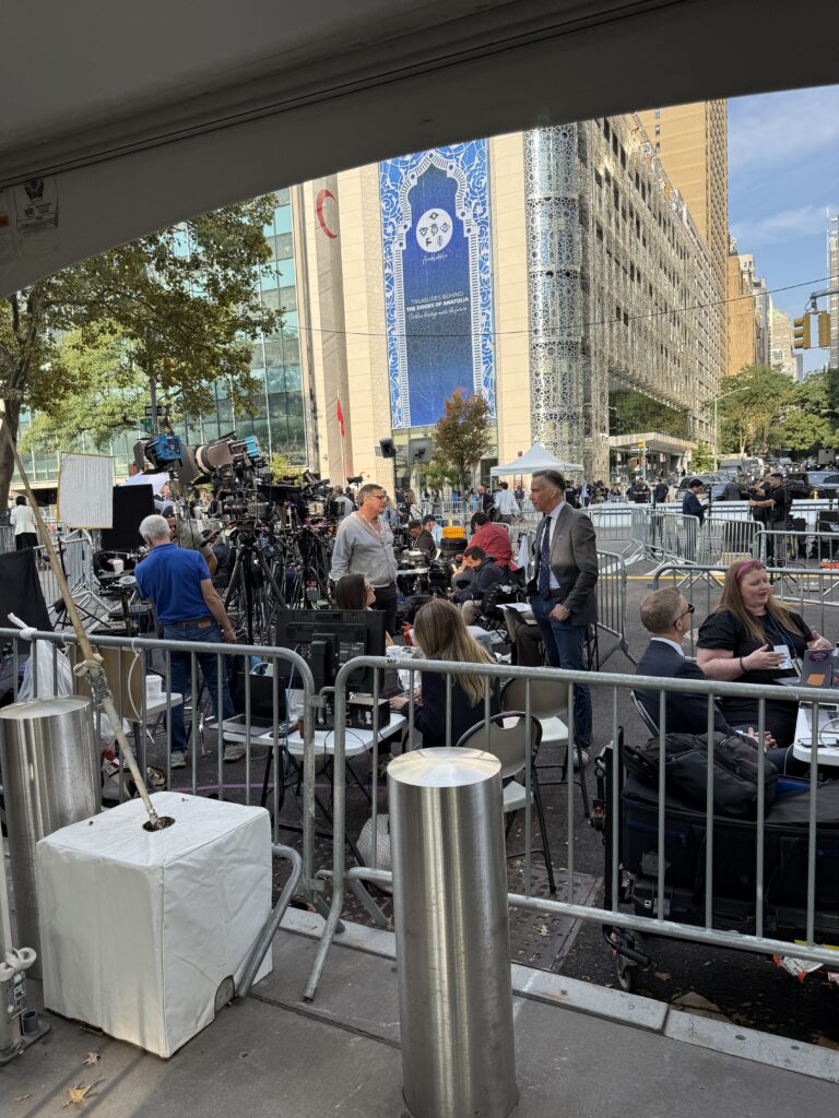 Lots of media present
