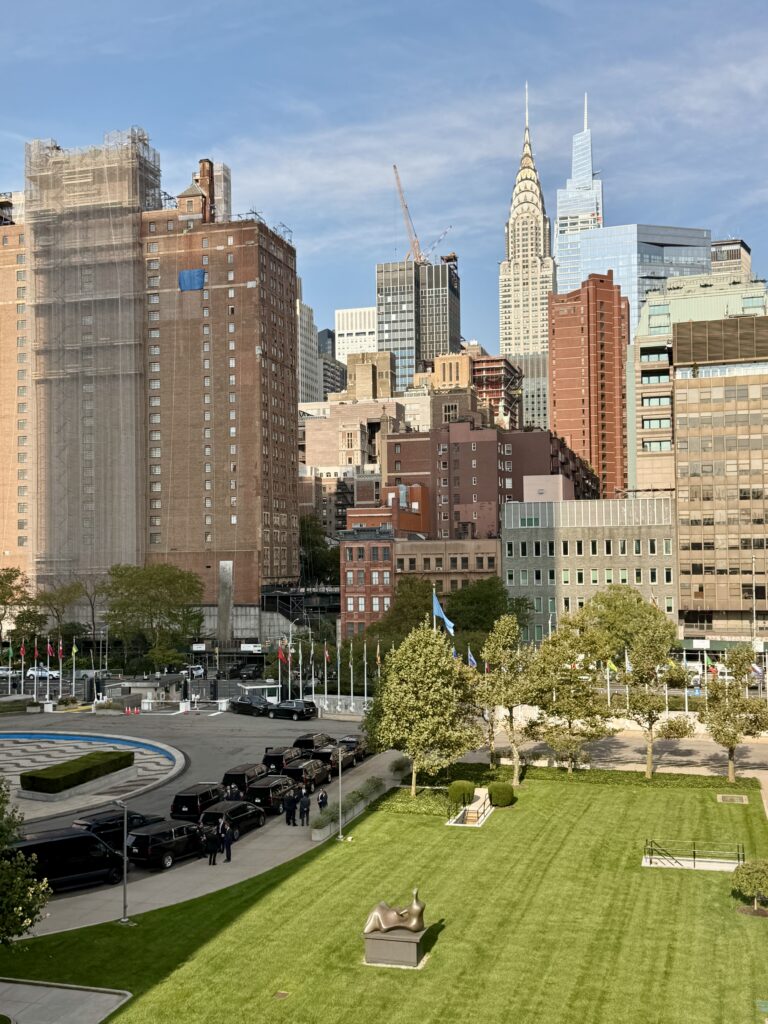 UN with NYC in backdrop