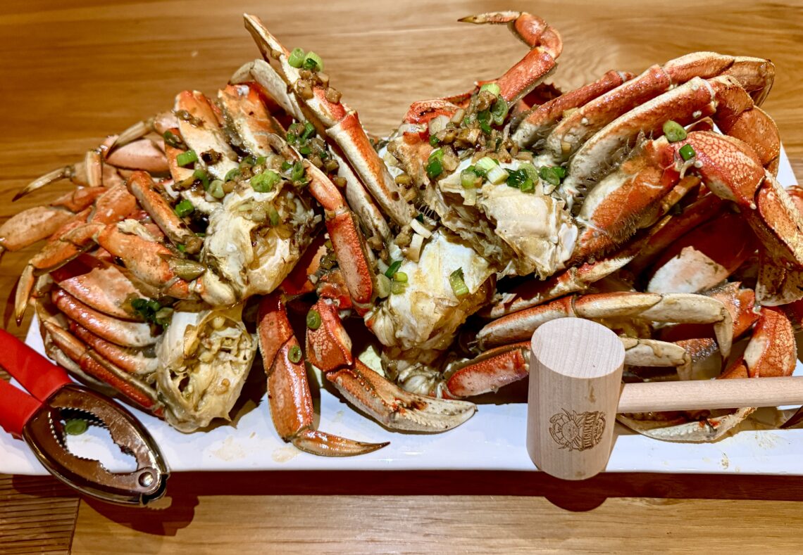 Dungeness Crab, Dungeness Crab with Zesty Ginger-Garlic Butter: A Pacific Northwest Delicacy