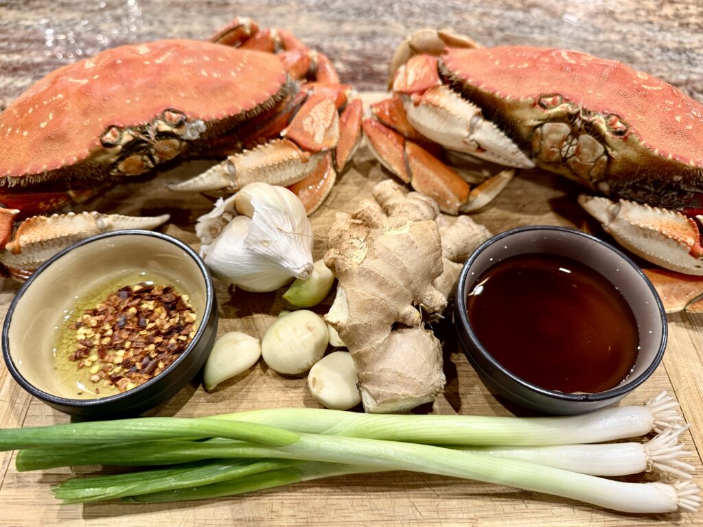 Dungeness Crab, Dungeness Crab with Zesty Ginger-Garlic Butter: A Pacific Northwest Delicacy